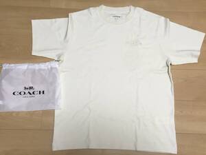 【新品未使用】COACH 半袖 Tシャツ Sサイズ　オフホワイト オーバーサイズ コーチ 保存袋 ユニセックス