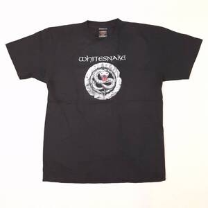 巳年! 魅惑のバンドT特集! 00sデッド『Whitesnake(ホワイトスネイク) / Japan tour 2008』ツアーTシャツ SHOOTボディ ブラック XL／ロックT