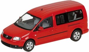 MINICAPMS/ミニチャンプス 1/43 VW CADDY MAXI SHUTTLE 2007 レッド