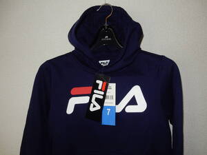 【新品】７◆ＦＩＬＡ・フィラ◆/パーカー/キッズ＃裏起毛フリース/カラー：ネイビー