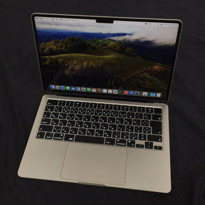 1円 Apple MacBook Air 13インチ ノートPC MLY13J/A 2022 M2 8GB 256GB Sonoma 14.5 スターライト