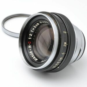 NIKKOR-H・C 5cm F2 ニッコール Ｈ・Ｃ ブラック ニコン S 日本光学 Nippon Kogaku JAPAN 日本製 Nikon NIKKOR H C 5/2 50 20 S2 Ｓ Ｓ２