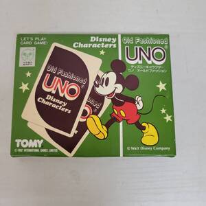 1113-217□TOMY ディズニーキャラクター ウノ オールドファッション UNO カードゲーム 現状品