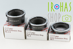 Mamiya 645 PRO Auto Extension Ring No.1 + No.2 + No.3-S With Box #56713L6