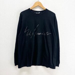 Ground Y グラウンドワイ ヨウジヤマモト Yohji Yamamoto GD-T37-071 かすれYYロゴ 長袖Tシャツ ロンT カットソー 3 10121902