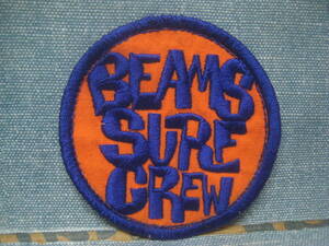 ☆希少 BEAMS ビームス ロゴワッペン かなり昔の物 BEAMS SURF CREW ☆