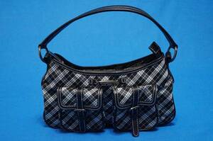 ■超美品■BURBERRY BLUELABEL レディスバック グリーンチェック 2way