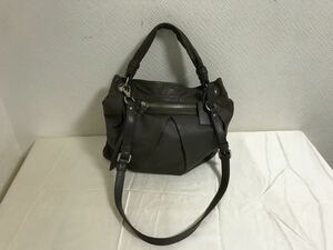 本物コーチCOACH本革レザー2wayトートバッグショルダービジネスミニハンドボストンバックレディースメンズグレー