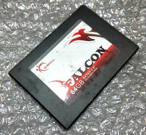 【中古パーツ】2.5 SATA SSD 1台　正常 G.SKILL FALCON 64GB 使用時間2220H ■SSD6053