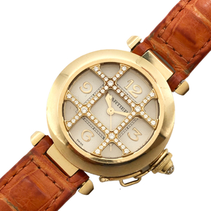 カルティエ Cartier パシャ32 グリッドダイヤ WJ101356 腕時計 レディース 中古