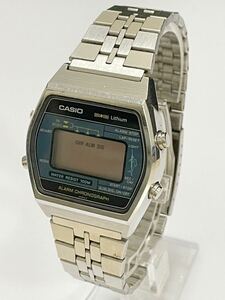 1円スタート CASIO カシオ W-250 カジキ 腕時計 メンズ デジタル文字盤 クォーツ SS アラームクロノグラフ 動作未確認 ジャンク