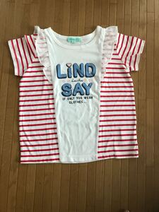 ☆リンジィ☆Lindsay☆子供 女の子 150サイズ☆ガール girl☆ナルミヤ☆数回使用のみの美品☆半袖 Tシャツ☆