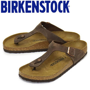 BIRKENSTOCK (ビルケンシュトック) 743831 GIZEH ギゼ オイルドレザーサンダル HABANA レギュラー幅 BI243 43-約28.0cm