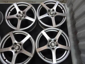 １７×７J 社外ホイール PCD114.3×5 ET48 ４本セット＜中古品＞