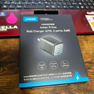 【未使用・新品】Anker Prime Wall Charger (67W, 3 ports, GaN) (USB PD 充電器 USB-A & USB-C 3ポート)