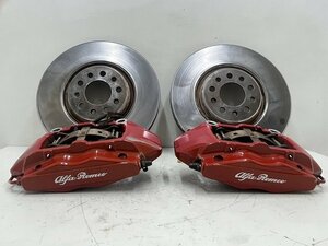 ■ アルファロメオ 159 TI 3.2JTS Q4 08年 93932 brembo フロントキャリパー 左右セット (在庫No:517218) (7550) ※