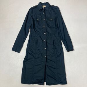 307 MaxMara WEEKEND LINE コットンシルク スプリングコート トレンチコート ネイビー 軽量 サイズサイズ42 マックスマーラ 40731D