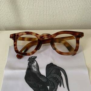 【special】40s frame france 芯無し Wellington フレームフランス amber 鼈甲 ウェリントン　French VINTAGE LESCAレスカ　guepard