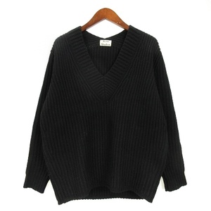 アクネ ストゥディオズ Acne Studios ニット 長袖 セーター ウール ブラック XXS 241212E レディース