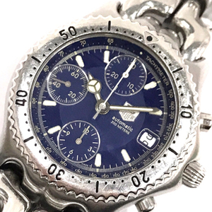 タグホイヤー セルシリーズ クロノグラフ CG2111-RO 自動巻 腕時計 デイト 青文字盤 メンズ ジャンク TAG HEUER