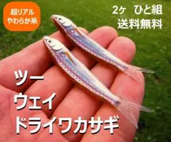 ドライワカサギ2ヶ　ツーウェイドライワカサギ　フライフィッシング　阿寒湖　芦ノ湖