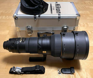 【美品】ニコン Nikon AF-S 400mm F2.8 G ED VR 【AF鳴き無し(証拠動画あり)】 トランクケースCT-404付き 単焦点 フルサイズ対応 送料無料