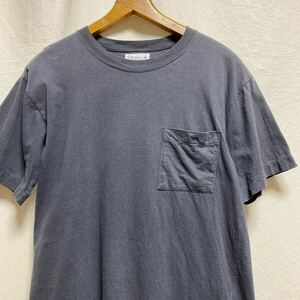 オールド　agnis b. ポケットTシャツ　90s 古着　ヴィンテージ　スミクロ　半袖Tシャツ　日本製　アニエス・ベー　agnisb 無地 コットン