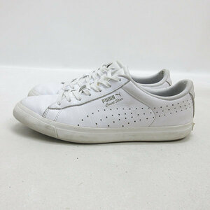 H■【27cm】プーマ/PUMA 360060 Court Star Vulc コートスター レザースニーカー/白/MERNS■29【中古】