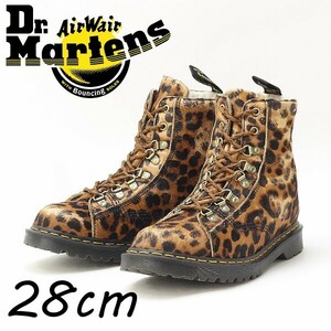 ◆Dr.Martens ドクターマーチン 27786932 MIE BARTON LEOPARD BOOTS ハラコ レオパード ヒョウ柄 8ホール ブーツ UK9