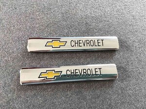 ★シボレー CHEVROLET★F25★ 金属ステッカー エンブレム デカール 2枚セット 車用装飾 プレート シール装飾 スクラッチを隠す