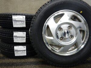 SHT6691■新品スタッドレス 145/80R12 80/78N LT BRIDGESTONE W300 ホンダ純正 3.5J 4H 2022年製★条件付送料無料★軽トラ バランス済