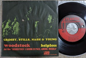 CSN&Y-Woodstock★伊Orig.7"/Neil Young/David Crosby/Graham Nash/Stephen Stills/Buffalo Springfield/Hollies/SSW