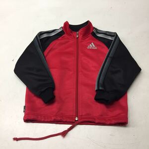 送料無料★adidas アディダス★ジャージ ジャケット★男の子 キッズ 子供 100★赤黒#40203sNj118