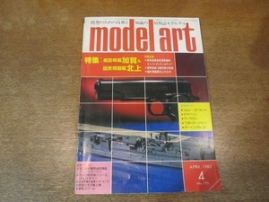 2110ND●モデルアート 195/1982.4●特集 航空母艦加賀＆回天搭載艦北上/コルトガバメント/シャベリン/ウーラガン/T2トロージャン