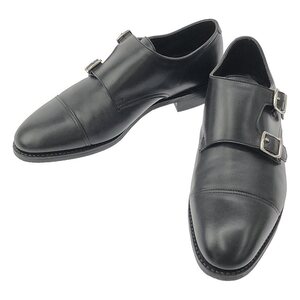 【美品】 JOHN LOBB / ジョンロブ | 9795 WILLIAM PD ウィリアム カーフレザー ダブルモンクストラップ シューズ | 6E | ブラック