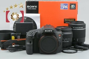 【中古】SONY ソニー α65 SLT-A65VY ダブルズームレンズキット 元箱付き