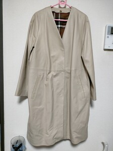 ☆【MOON】レザーコート☆ライナー付き☆羊革☆13ARサイズ☆レディース☆USED【274】