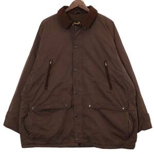 Barbour バブアー Breathables オイルドジャケット ブラウン (メンズ XL) 中古 古着 A0994