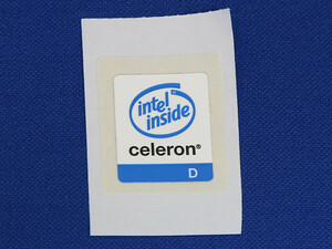■■ Intel Celeron D ロゴ シール intel inside 未使用 インテル インサイド セレロンD エンブレム ステッカー ■■