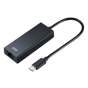 USB3.2 Type-C-LAN変換アダプタ 2.5Gbps対応 USB-CVLAN6BK サンワサプライ 送料無料 メーカー保証 新品