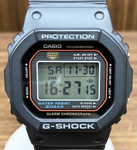 CASIO カシオ G‐SHOCK ジーショック DW-5000 デジタル ブラック ラバーバンド 腕時計