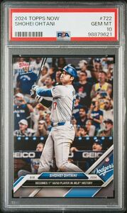 大谷翔平 Topps now ドジャース　PSA10 GEMMINT 50-50 ホームラン　 Ohtani Shohei Dodgers 2024 722