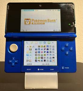 ニンテンドー 3DS　ブルー - ポケモンバンク・ポケムーバー　+　VC 1５作品　+　その他２3作品 　ダウンロード済