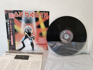 LP レコード 帯付き　IRON MAIDEN　アイアン・メイデン　ヘヴィ・メタル・アーミー　HEAVY METAL ARMY　MAIDEN JAPAN LIVE !!