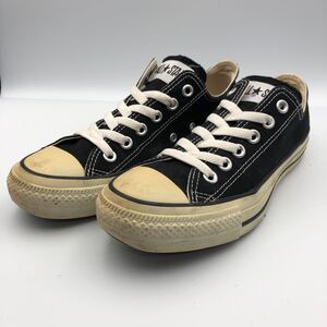 K478 CONVERSE コンバース オールスター レディース ローカット スニーカー US5.5 24.5cm ブラック キャンバス