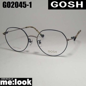 GOSH ゴッシュ レディース 眼鏡 メガネ フレーム GO2045-1-52 度付可 マットネイビー