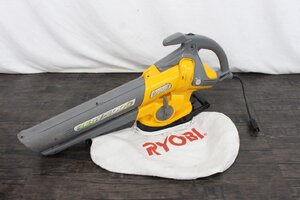 【行董】RYOBI リョービ ブロワバキューム 集じん機 RESV-1000 190657 動作確認済み 現状品 工具 電動工具 送風機 ブロワ AZ988ABY93