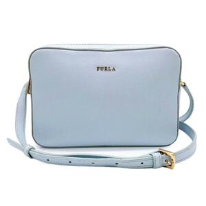 フルラ EK27 リリー ショルダーバッグ レディース レザー 革 ブランド ショルダー クロスボディ ポーチ LILLI CROSSBODY POUCH 水色 FURLA