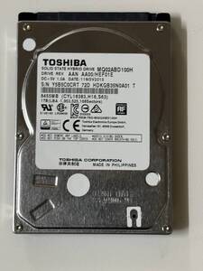 ノートパソコンHDD 　TOSHIBA　1TB　HDD　MQ02ABD100H　2.5インチ　SATA　シリアル番号 Y5B5C0CRT