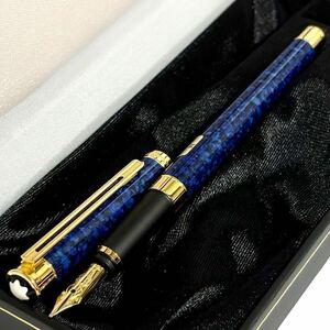 【未使用】モンブラン ノブレス 万年筆 ペン No.18140 ブルーマーブル M / montblanc noblesse fountain pen blue marble new